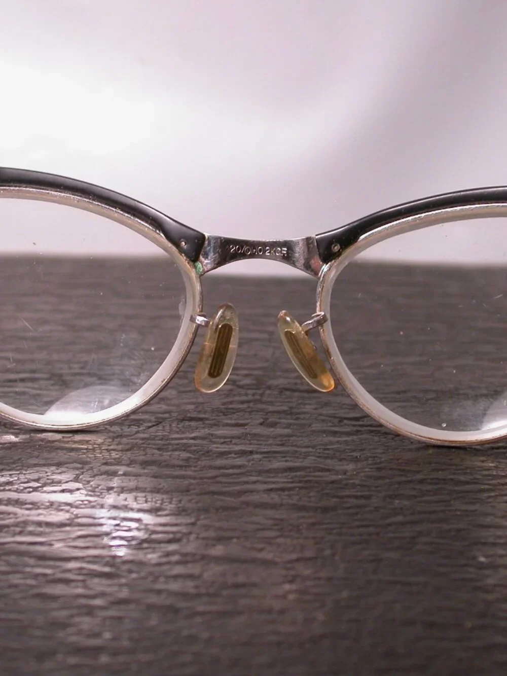Vintage AO American Optical Black Cat Eye Frames Eyeglasses Made in USA